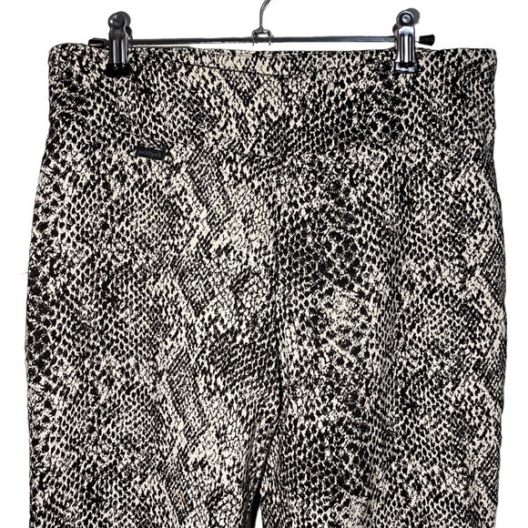Peck & Peck Women’s Size 10 Black & White Snakeskin Straight‎ Pants High Rise - Picture 2 of 7